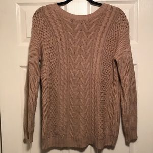 Tan crew neck sweater